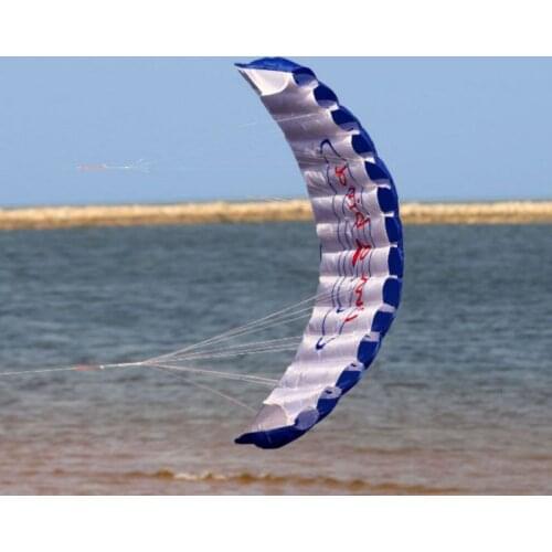 Outdoor Fun Sports Power Dual Line Stunt Parafoil Parachute Rainbow Sports Beach Surfing For Beginner
