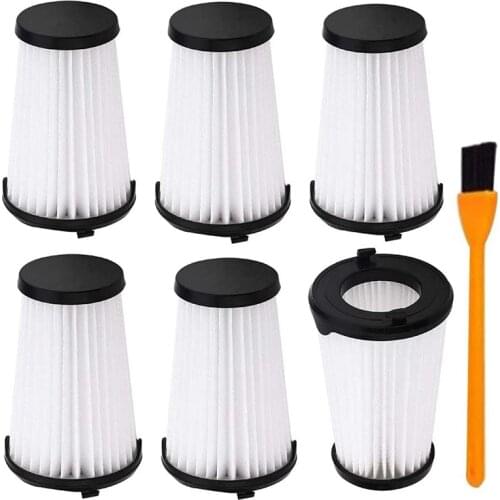 Pack of 6 Suitable for AEG CX7-2 AEF150 Vacuum Cleaner Filter HEPA Hypa Filter with 1 Cleaning Brush