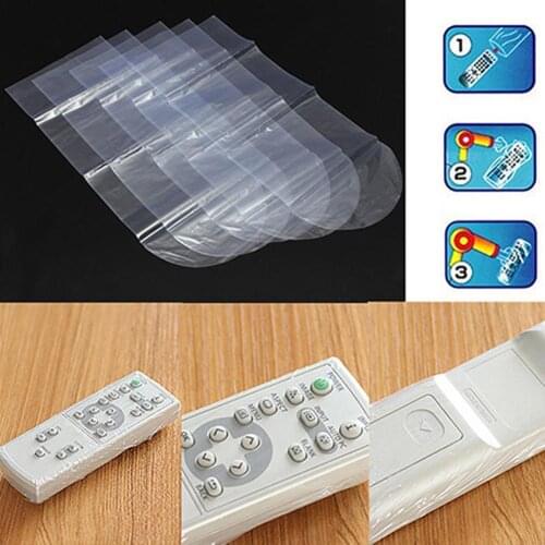 Waterproof Remote Control Cover Heat Shrink Film Protector Cover Air Condition Remote Control Protector Protective Case