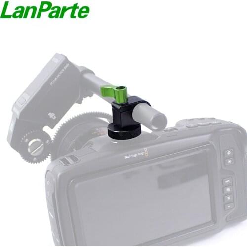 LanParte 15mm Single Rod Clamp rail clamp with 1/4 -20'' Screw for DSLR Camera, Monitor, Microphone
