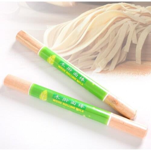 1Pc Wood Wooden Rolling Pin Cake Decorating Dough Rollers Baking Tools