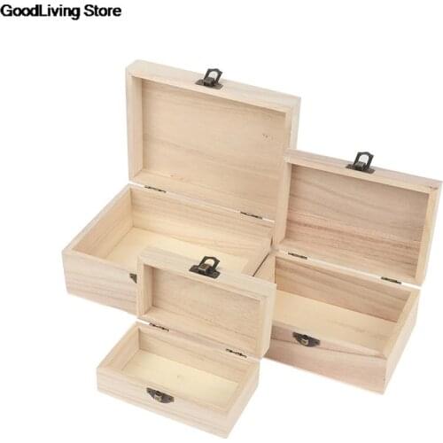 1PC New Style Portable Multifunction Case with Lid Wooden Jewellery Earring Necklace Storage Container Box for Home Supply Decor