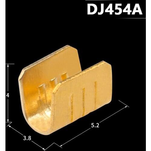 100pcs/lot DJ454A U-shaped terminal tab cold inserts connectors / terminal connector cable / wire cable lug,1-2.5mm2