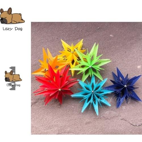 3D Flower Star Metal Cutting Dies Scrapbooking Stencil DIY Decorative Craft Embossing Die Cuts Card Making New Dies For 2019