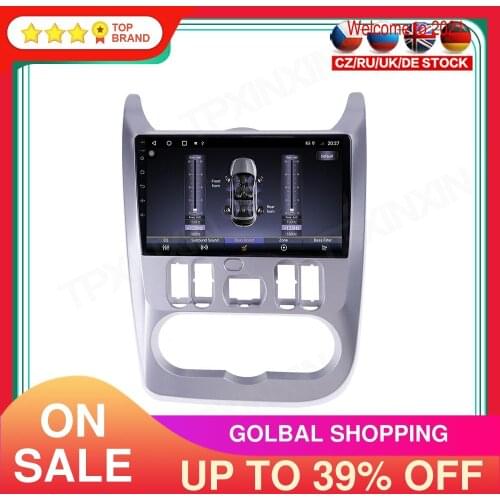 6+128G Android 10 For Renault Logan 2009-2013 Car GPS Navigation Radio Player Car Multimedia Player Head Unit Tape Recorder IPS