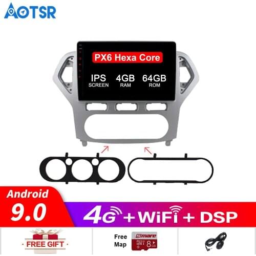 Android10.0 PX6/PX5 Car No DVD Player GPS Map Navigation For Ford Mondeo MK4 2007-2010 Head Unit Multimedia Player Auto Radio