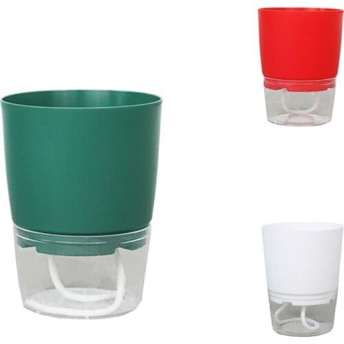 Auto Irrigate Flower Pot Vase Automatic Watering Planter Planting Rounds Water Storage Basin Home Planting Tools