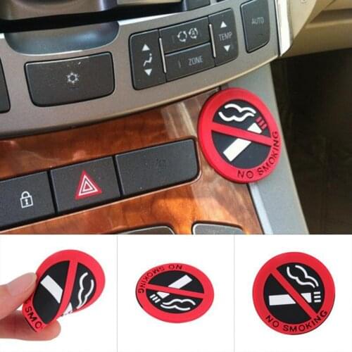 Car round rubber no smoking sign for Porsche Cayenne Macan Macan S Panamera Cayman Carrera Porsche911 918 Boxster