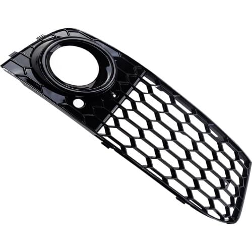 Beler 8K0807682 Right Honeycomb Design Mesh Fog Light Grill Grille Cover Fit for Audi A4 B8 2009-2011 2012 Base Sedan 4-Door