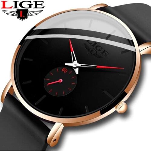 2020LIGE New Silicone Watches Mens Casual Fashion Sport Waterproof Clock Top Brand Luxury Quartz Men Watch Relogio Masculino+Box