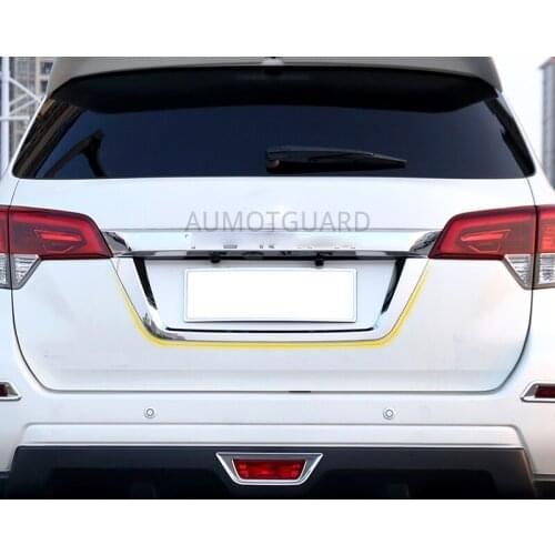 For Nissan Terra 2018 2019 2020 Rear License Plate Decoration Frame Modified License Plate Decoration Parts