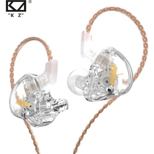 KZ EDX 1DD Dynamic Earphones HIFI Bass Earbuds In Ear Monitor Earphones Sport Noise Cancelling Crystal Headset KZ ZST X ED9 ED12