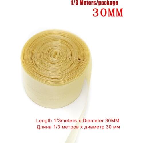 Hotsale 1/3 Meters 30MM Dry Collagen Sausage Casing Tube Meat Sausages Casing For Sausage Ham Maker Tools Filling Machine