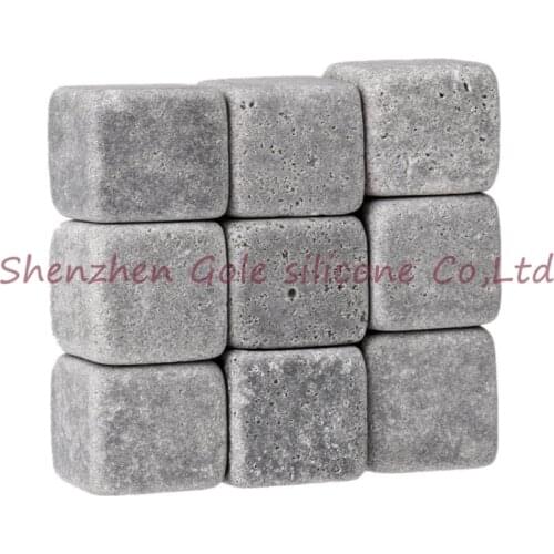 900pcs/100set ) whisky stones with velvet bag ,beer stone,whiskey ice stone, whiskey stone free shipping