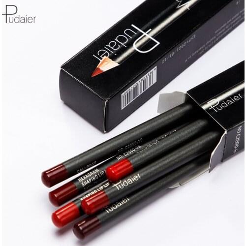 6 Colors Lip Pencils Matte Lipliner Waterproof Smooth Colorful Silk Nude Lipstick Pen Long Lasting Pigments Lip Makeup Set