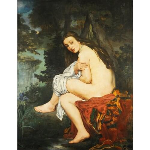 La Nymphe surprise Canvas Paintings Edouard Manet Art Posters and Prints Modern Art on The Wall Pictures Living Room Decorative