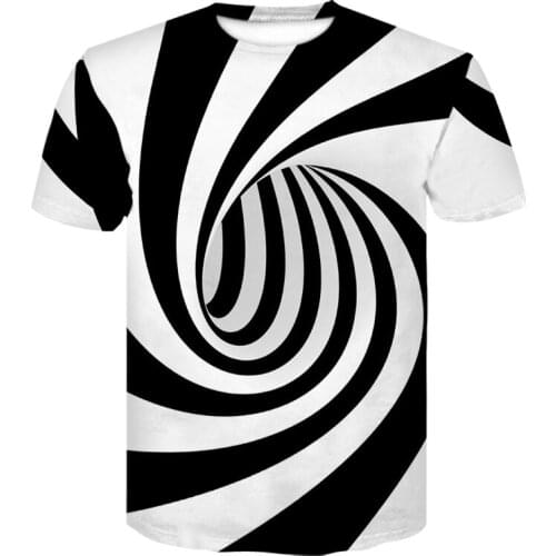 Summer fun trend short-sleeved print T-shirt 2020 mens casual street wear dizzy hip - hop round neck T-shirt