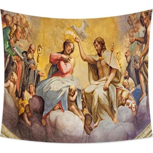 Tapisserie murale wall carpet church room decoration blanket wall tapestry Jesus Christ