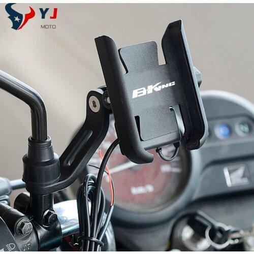 Newest For Suzuki B-KING Bking 1300 Bking1300 2008-2012 Motorcycle Accessories Handlebar Mobile Phone Holder GPS Stand Bracket