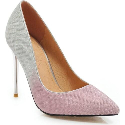 19 years of age season new sexy stilettos ultra-high with pointed 31 - shallow mouth size of 46 yards single shoes