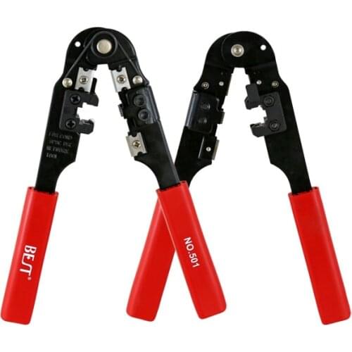 BST-501 Ethernet Network Cable Crimper Crimping Stripper Pliers Pressing Wire Cutter