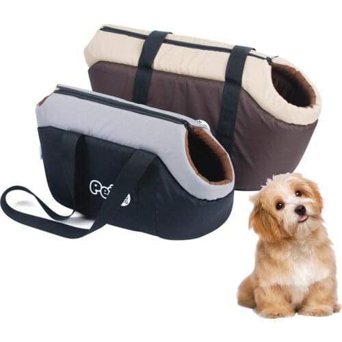 Oxford Cloth Portable Pet Handbag Fold Single Shoulder Dog Carrier Bag Outdoor Travel Breathable Puppy Bag Non-slip Pets Stuff
