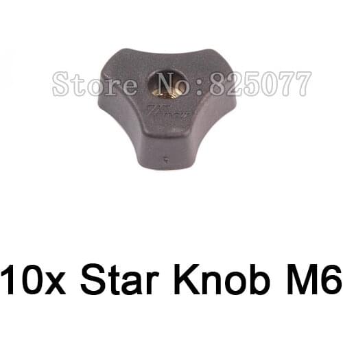 10 M6 Star Knob for different projects and woodworking jigs JF1163