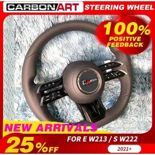 For ben-z E S Class W213 2021+ Carbon Fiber Steering Wheel For W222 2021+ Carbon Fiber racing steering wheel for merce-des ben-z