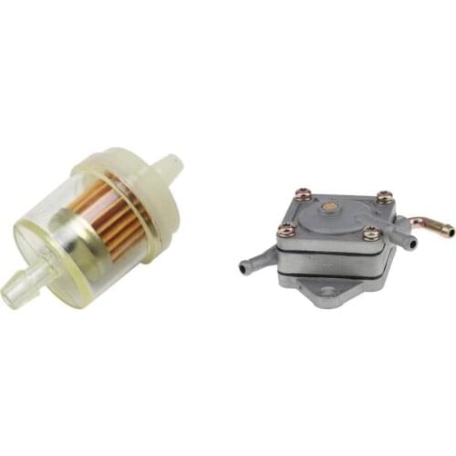 Fuel Pump + Filter for 1987+DS＆Precedent 4-cycle Golf Cart for FE290/FE350