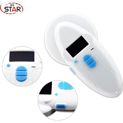 Universal pet microchip reader scanner fdx-b fdx-a hdx dog microchip 134.2khz RFID Animal Handheld reader for Cat/Fish/Sheep/Cow
