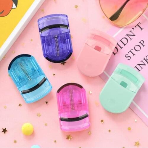 200Pcs/Lot ABS Eyelash Curler New Plastic Sunflower Mini Portable Curling Device Silicone Clipper Beauty Tool HA2348