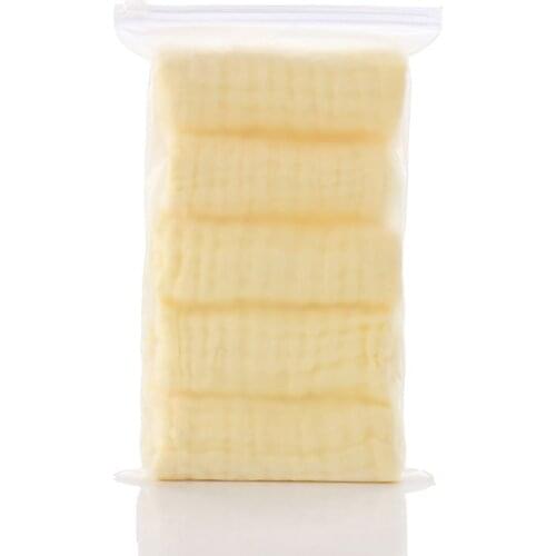 5pcs/lot Baby Handkerchief Square Face Towel Muslin Infant Face Towel Wipe Cloth XXFE