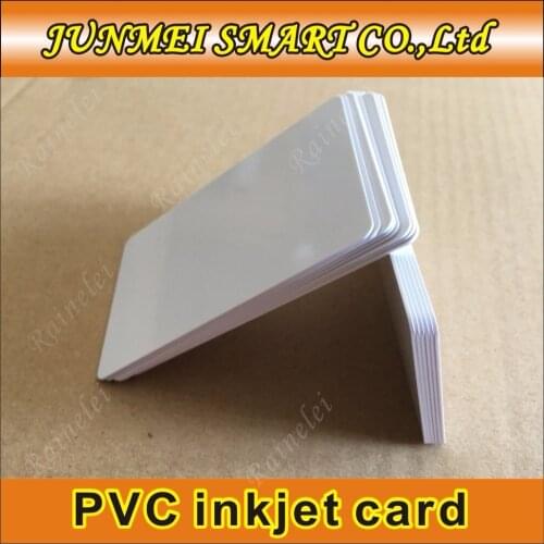 50 pcs Inkjet PVC card no chip 86mm*54mm Plastic Id card for Epson Old T50 for Epson New R230 R300 for Canon Printer card tray