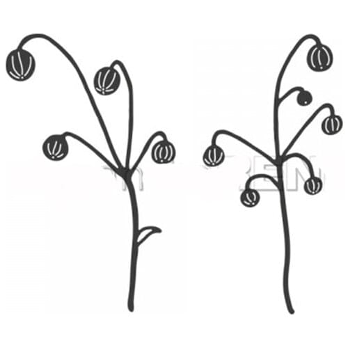 CH 2020 New Arrival Two leaves Metal Cutting Dies Embossing Scrapbooking Stencil Craft Cut Dies For DIY Card Handmade