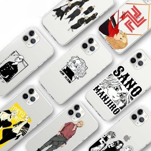 Tokyo Revengers Anime Phone Case Transparent for iPhone Samsung S 11 12 6 7 8 9 10 20 Pro X XS Max XR Plus lite