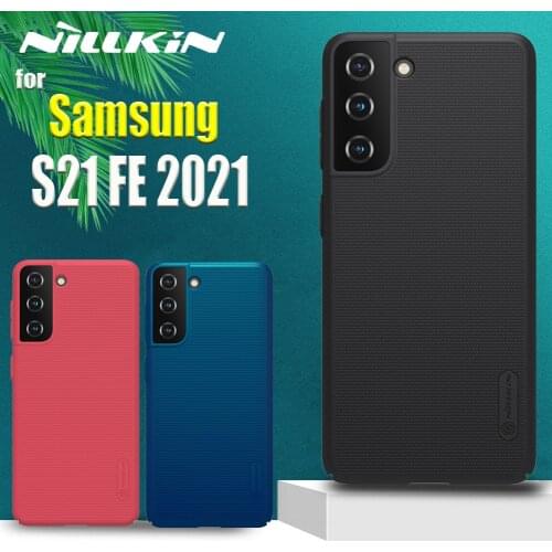 Nilkin for Samsung S21 FE 2021 Case Nillkin Frosted Shield Hard PC Plastic Shockproof Phone Back Cover for Galaxy S21FE