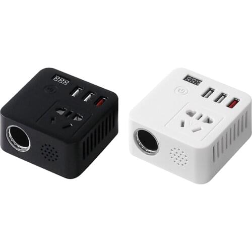 150W Digital Car Power Inverter 12V to 220V Converter for 12V/24V