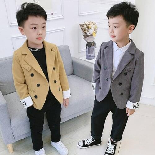 Flower Boys England Jacket+Pants 2Pcs Clothing Set Gentleman Kids Formal Wedding Suit Children Performance Party Dress