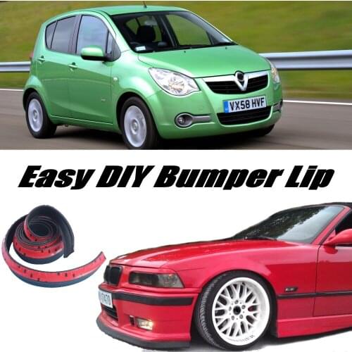 NOVOVISU Bumper Lip Deflector Lips For Vauxhall Agila A B Front Spoiler Skirt For Car Tuning View / Body Kit / Strip