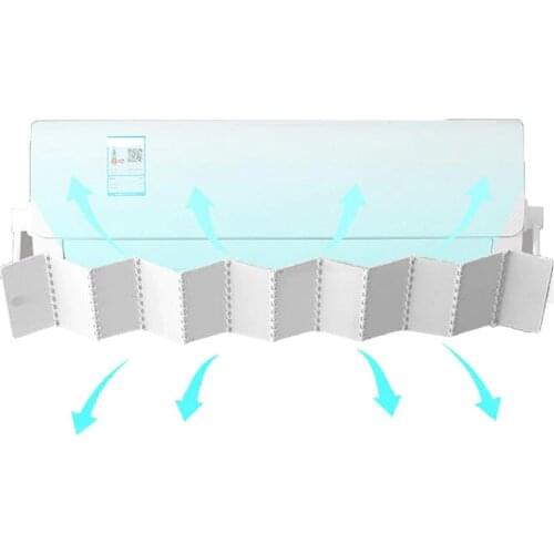 Air Conditioner Deflector Adjustable Fordable Wind Baffle Shield Anti-straight Blowing Windshield Air Outlet Air Deflector