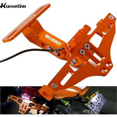 For 640 690 950 990 1090 1190 1290 790 Adventure Motorcycle License Plate Bracket Licence Plate Holder Frame Number Plate