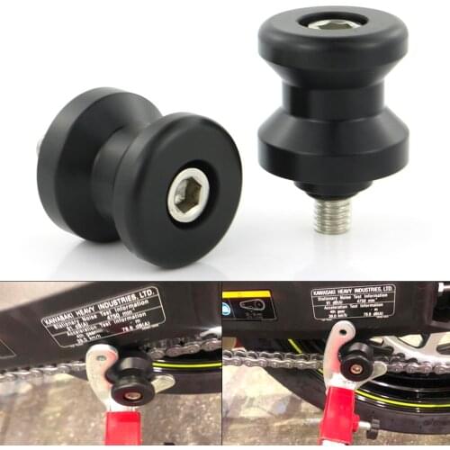 For Aprilia RSV4/R RSV Tuono Dorsoduro 1200 750 Tuono 1000R Tuono V4 APRC RSV RSV2 1000R RS4 125 Mana 850 Swingarm Stand Bobbins