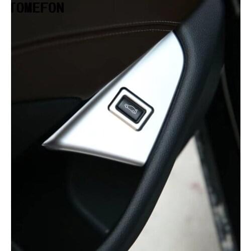 For BMW 5 Series G30 2017 2018 ABS Chrome Car Interior Driver Side Rear Trunk Door Open Button Frame Cover Trim