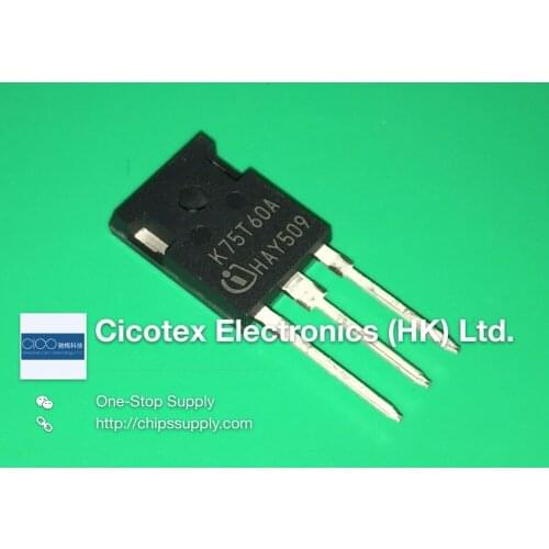 IKW75N60TA K75T60A IKW 75N60 TA TO247 IGBT 600V 80A 428W TO247-3 IKW75N60T-A