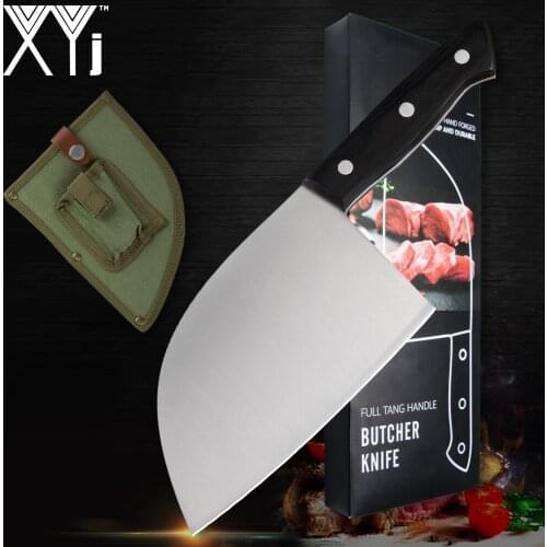 Stainless Steel 7CR17 6.5'' Butcher Kitchen Knife Meat Boning Chef Chopping Knife Sheath Gift Box Survive Knife Outdoor Hunting