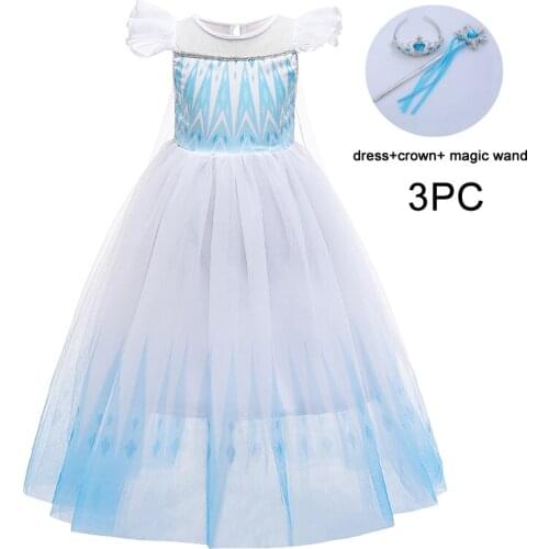 2020 Summer Dress Girl 3PC Kids Dresses For Girls Children Costume Lace Princess Cosplay Party Dress Vestidos De Verano