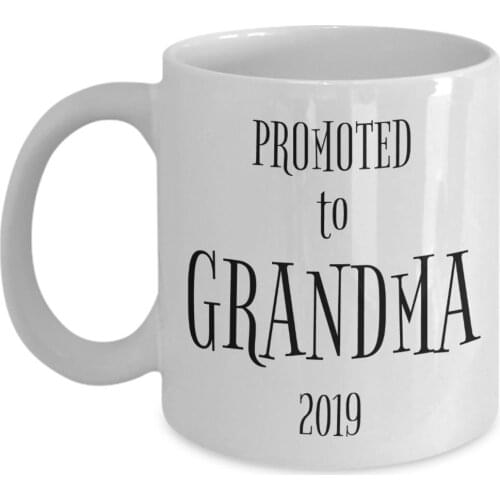 Best Moms Get Promoted to Grandma Mug Gifts - 11 oz Coffee Cup for First Time Grandma