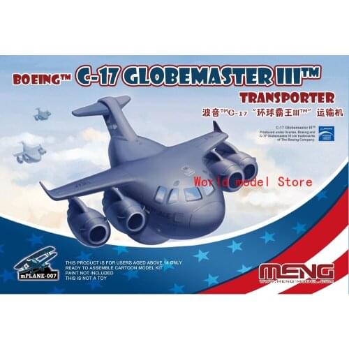 Meng mPLANE-007 C-17 Globemaster III TM Transporter Q Edition Assembly Model Kit