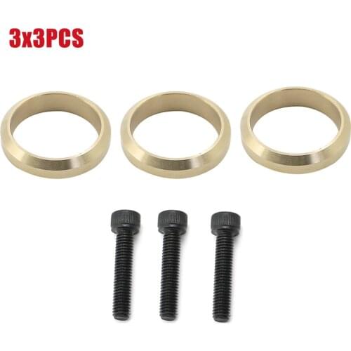 3X3PCS Copper Exhaust Gasket O Ring Screws Set For Yamaha Snowmobile FX Nytro RS Vector Rage Apex RX1 LTX Attak 99999-03989