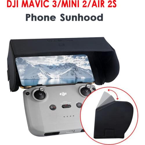New Magnetic Foldable Smartphone Sunhood for DJI Air 2S/Mini 2 Remote Control Sunshade Block for DJI Mavic Air 2 Drone Accessory